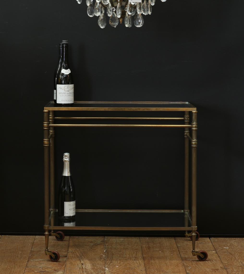 A French Brass Drinks Trolley